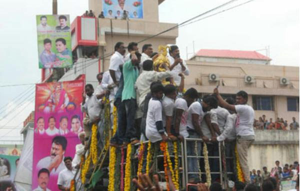 Chiru Announces It Amidst Massive Crowd 