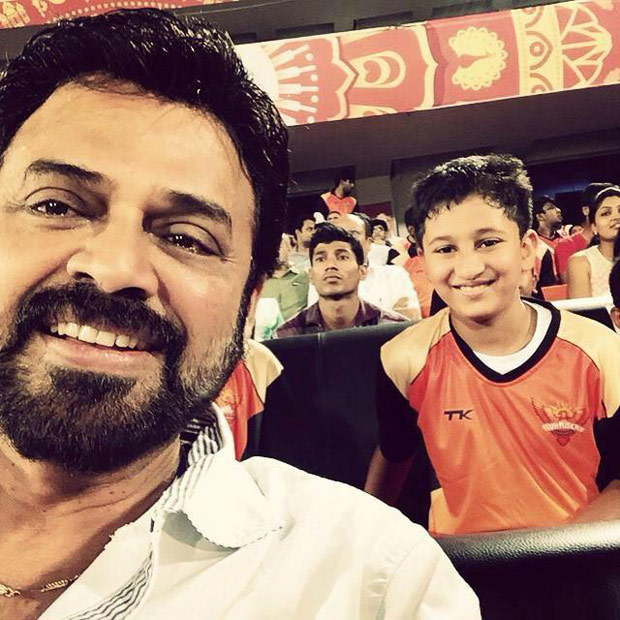 Venky and Mahesh's Son at IPL