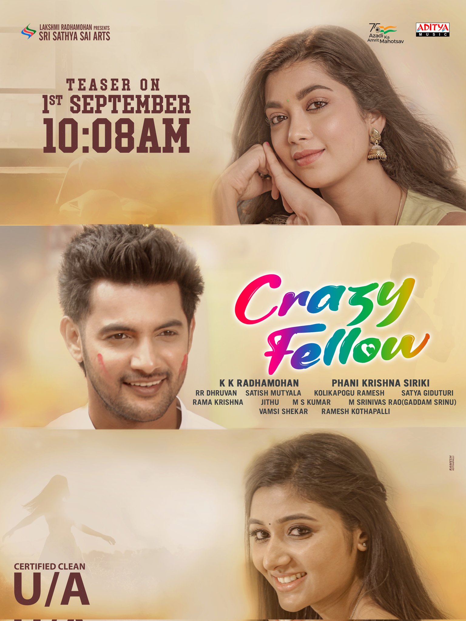 Aadi's Crazy Fellow censored, teaser on