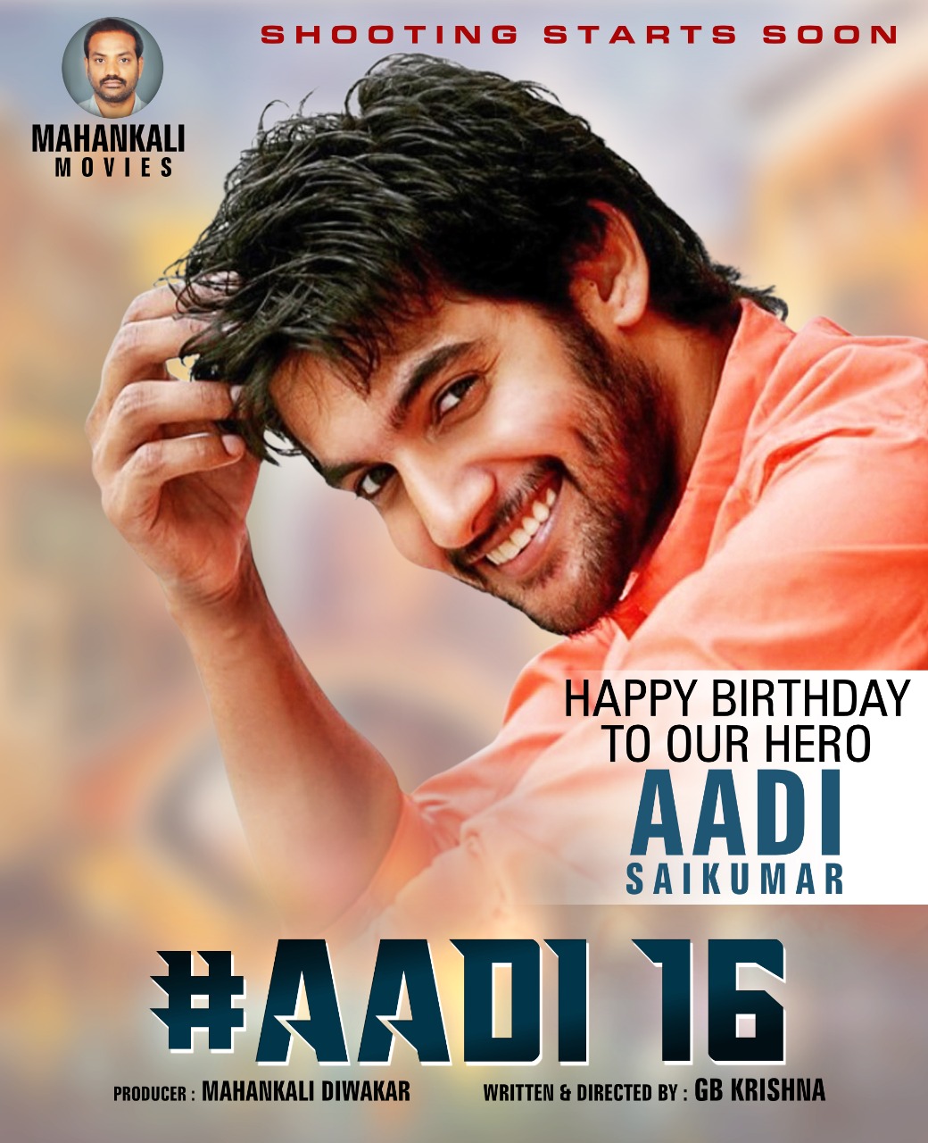 Aadi Saikumar new movie poster