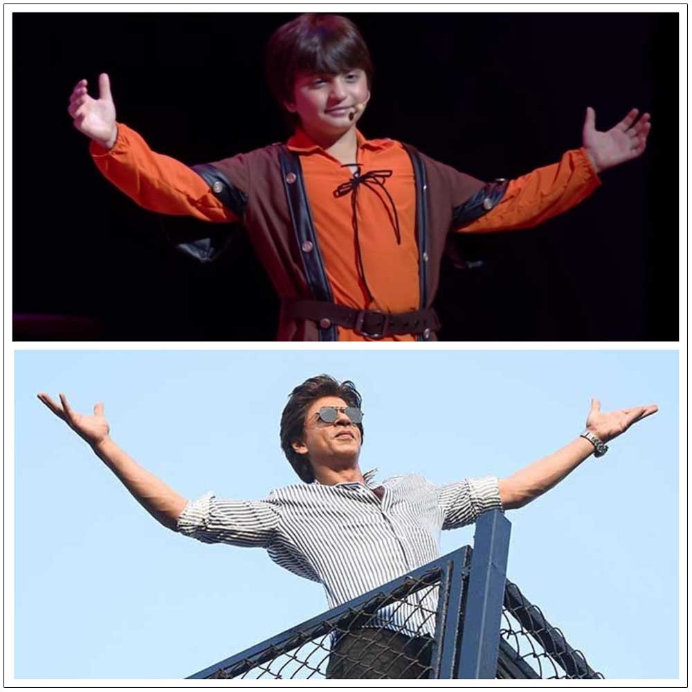 AbRam Pays Homage to SRK Signature Pose on the School Stage