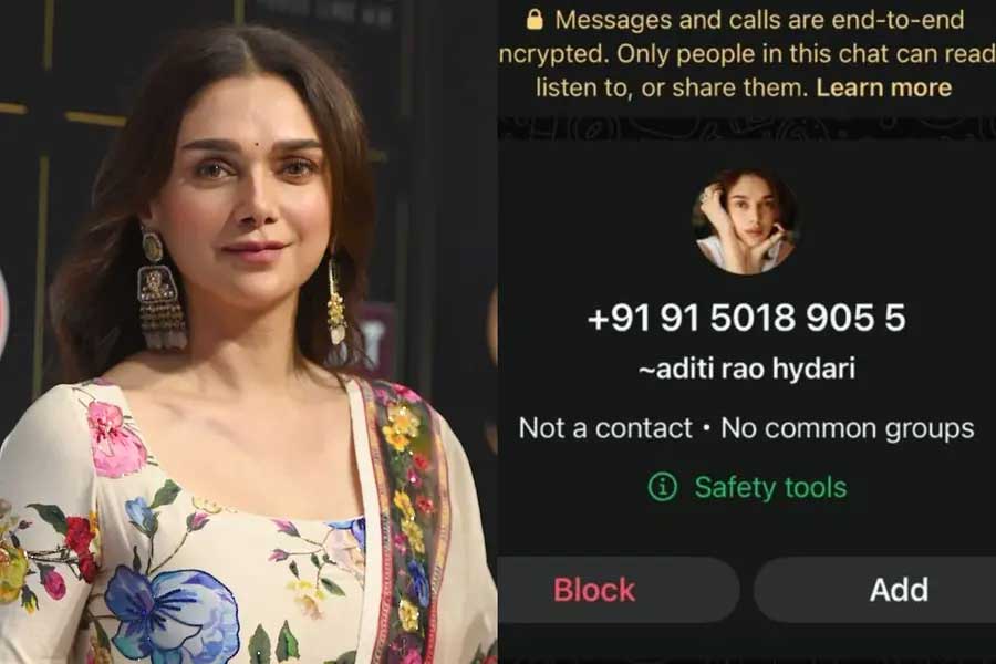 Aditi Rao warns against WhatsApp impersonator