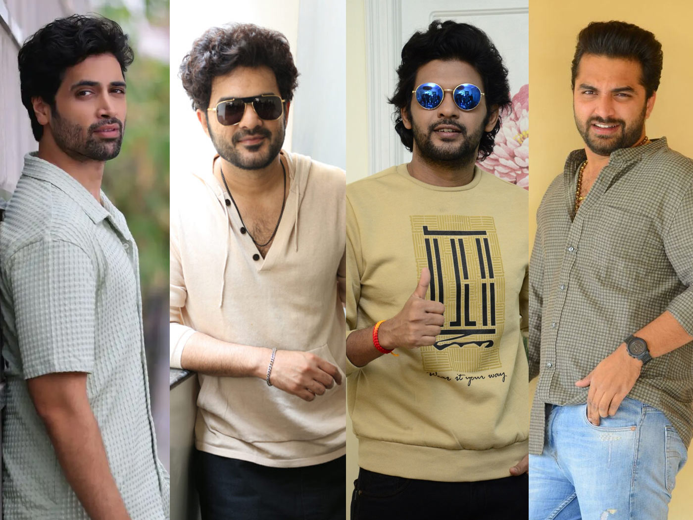 Adivi Sesh, Siddhu Jonnalagadda, Naveen Polishetty and Vishwak Sen