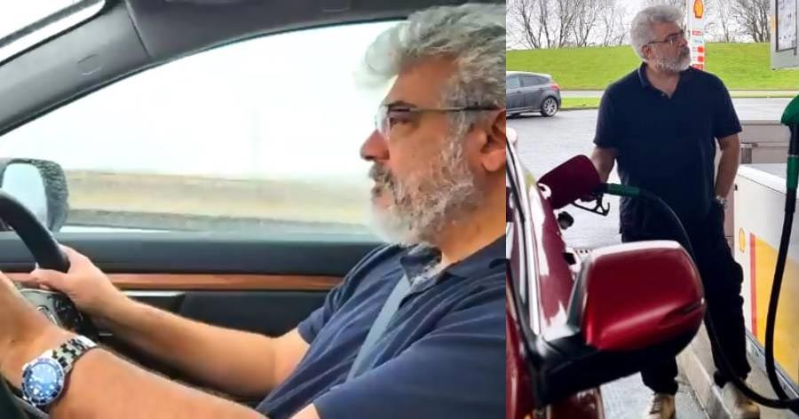 Ajith drives a car in Scotland