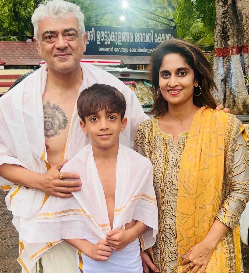 Ajith flaunts his tattoo on chest