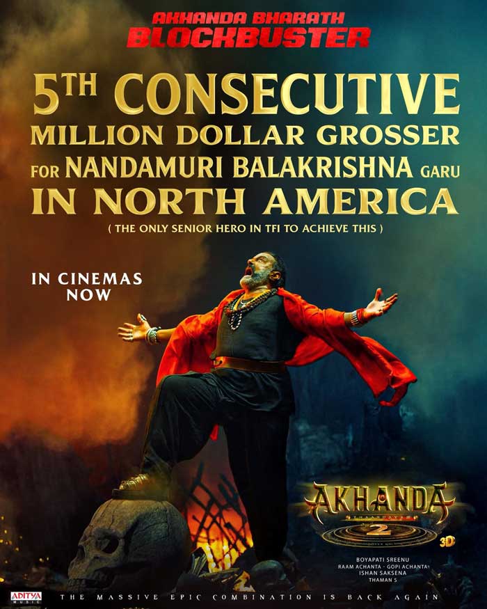 Akhanda 2 Breaches 1 Million Dollar Mark 