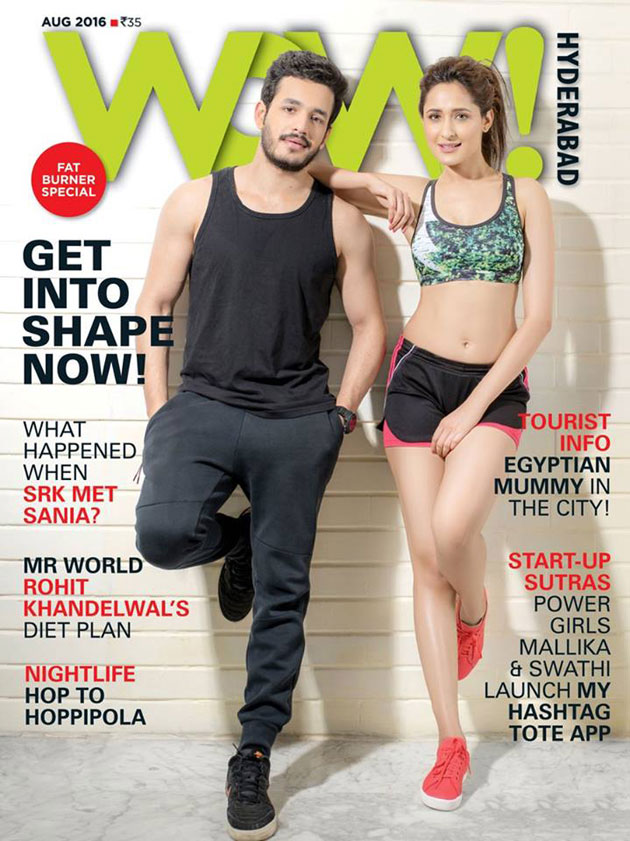 Akhil and Pragya on Wow Magazine Cover Page