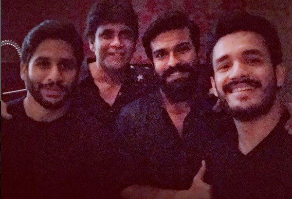 Akhil, Nagarjuna, Ramcharan, Naga Chaitanya