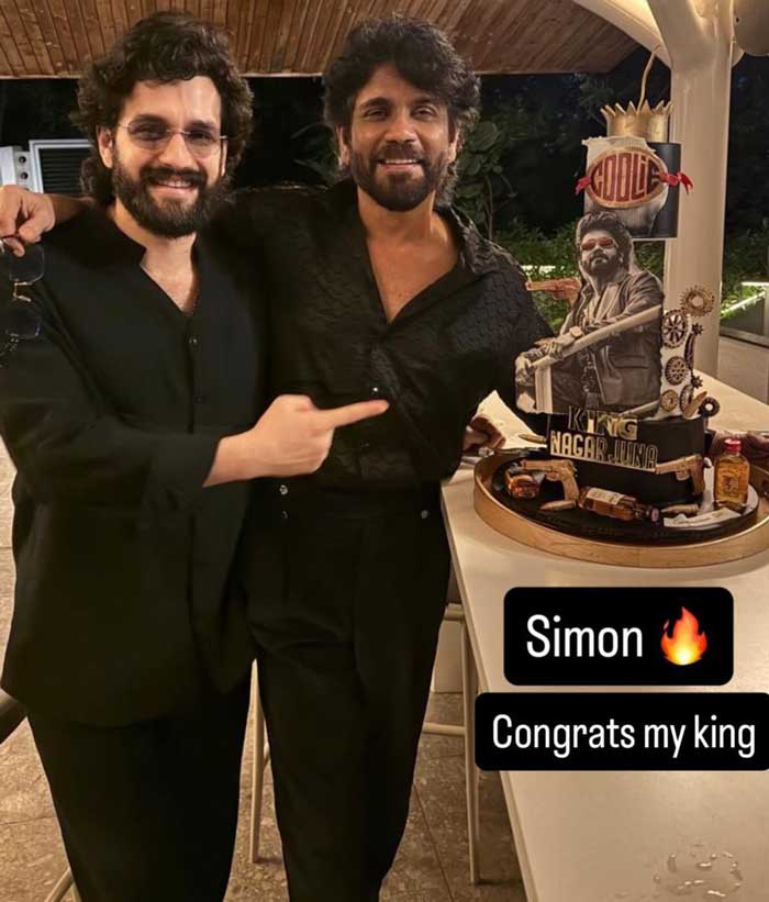 Akhil Shares Nagarjuna Photo