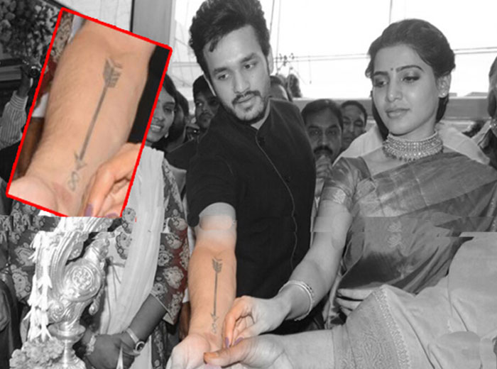 Akhil Aims at Infinity with Tattoo! 
