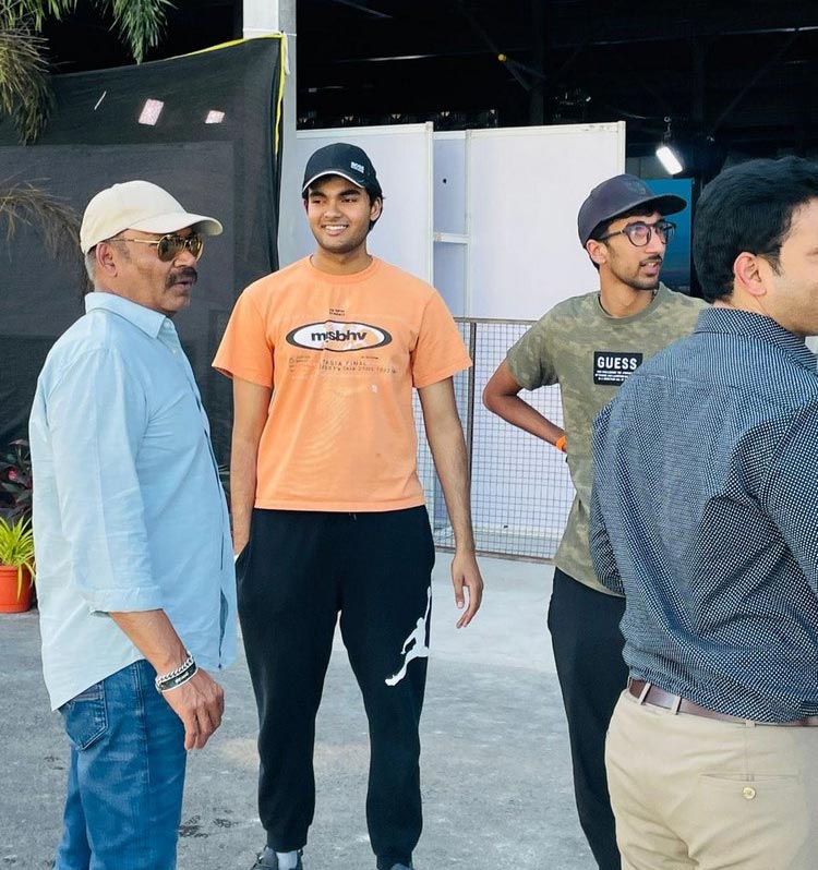 Akira, Gautam, Abhay, Bhargav enjoy Formula E Race