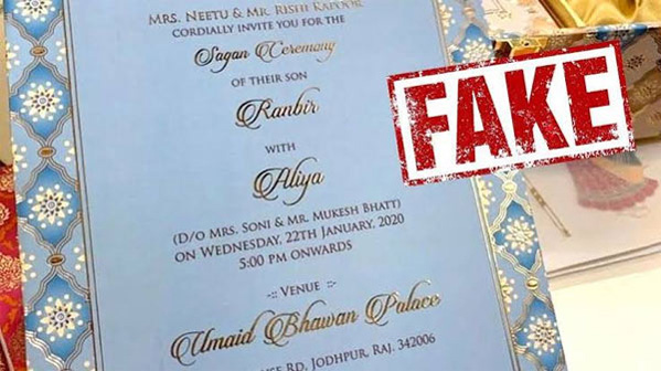 Alia Bhatt laughs off fake wedding card