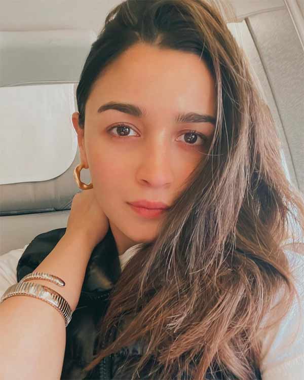 Alia Bhatt welcomes the season of spring in a cosy floral cardigan set