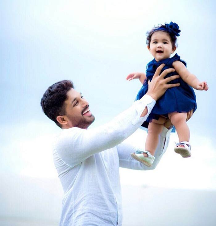 Allu Arjun And Allu Arhaa