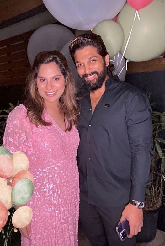 Allu Arjun Attended Upasana Baby Shower 
