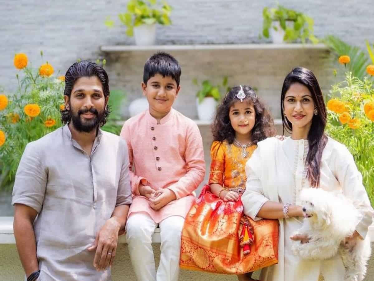 Allu Arjun's family videos and snaps go viral