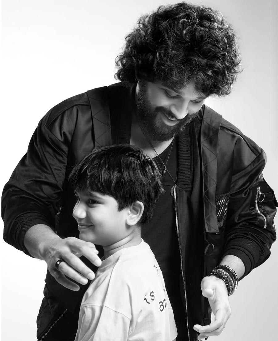 Allu Arjun lovely wishes to son Ayaan