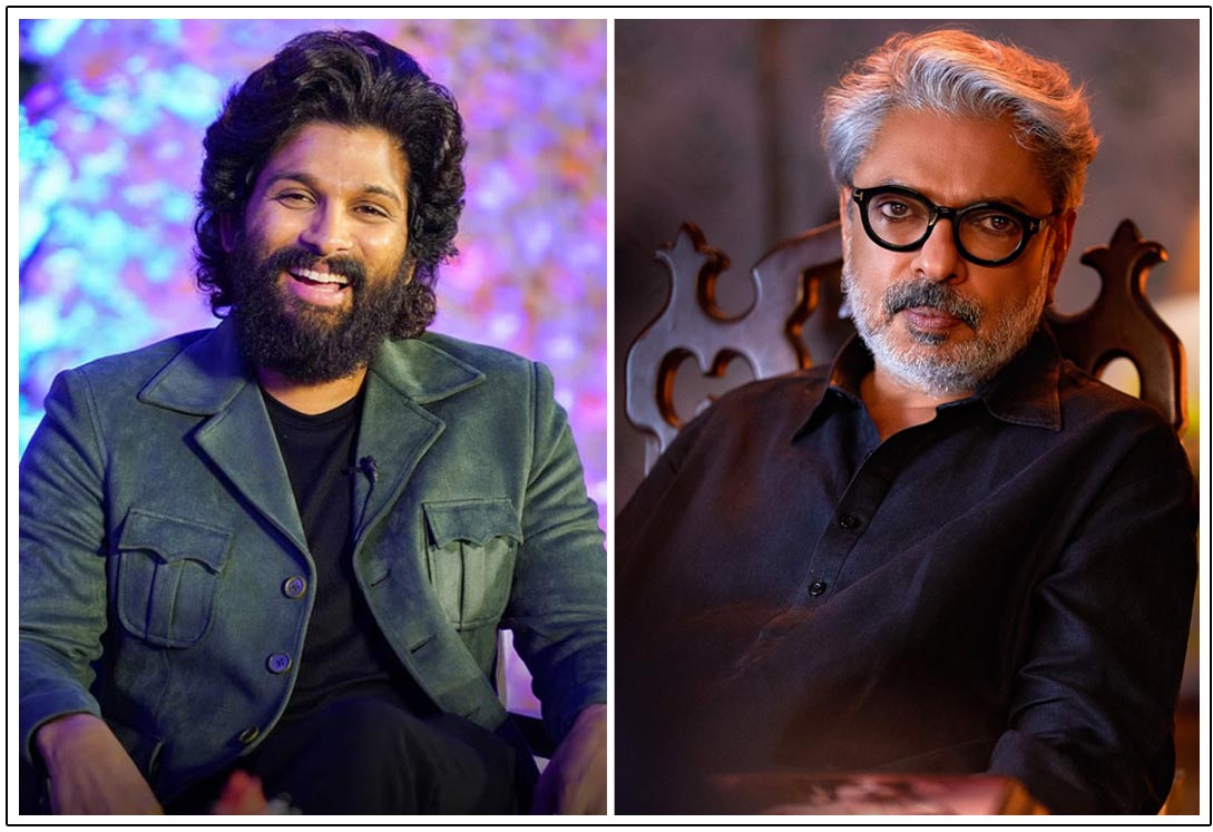  Allu Arjun Meets Sanjay Leela Bhansali at his office