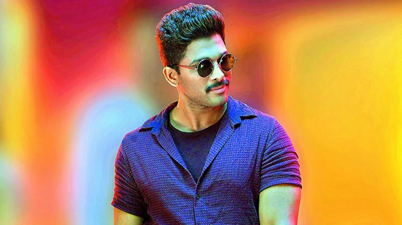 Allu Arjun Rejoicing In Kashmir