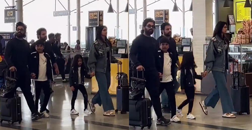 Allu Arjun Snapped At The Airport