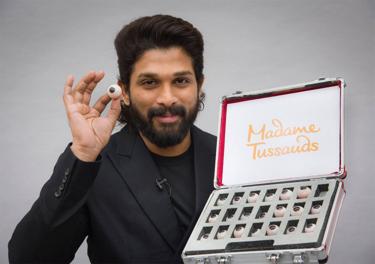 Allu Arjun wax statue at Madame Tussauds Dubai