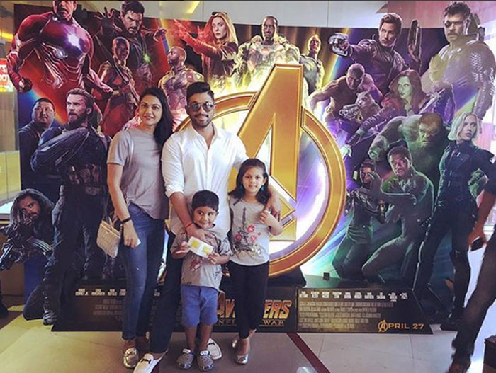 Allu Ayaan watches Avengers