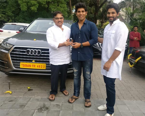 Allu Sirish With Audi Q7 Gift From Dad and Brother
