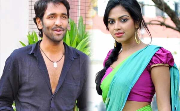 Amala Paul and Manchu Vishnu for 'Saradaa'