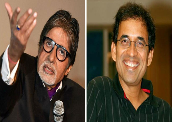 Amitabh Bachchan and Harsha Bhogle