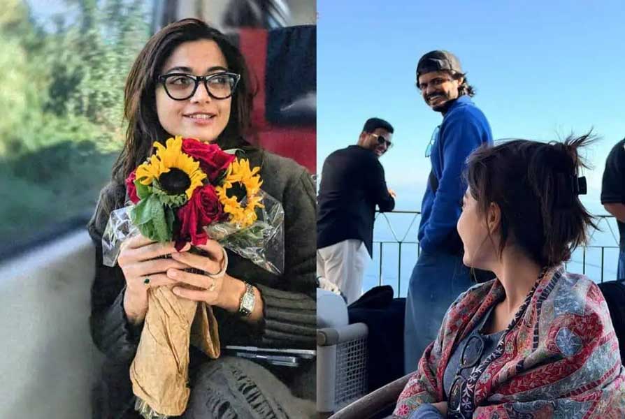 Anand Deverakonda Spotted In Rashmika Rome Vacation