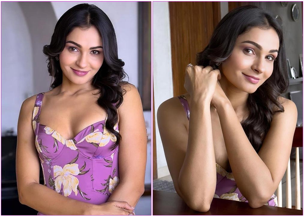 Andrea Jeremiah Passion Vibes In Purple