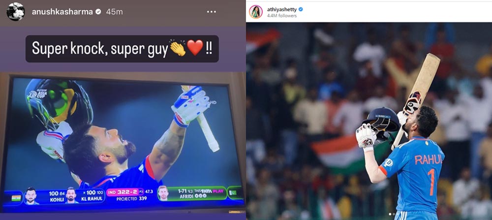 Anushka and Athiya enjoy Kohli and Rahul centuries