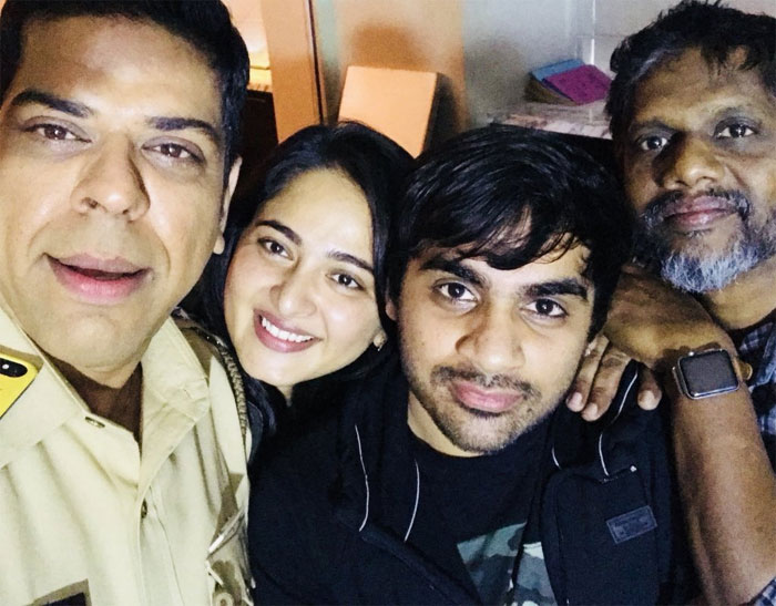 Anushka at Saaho sets