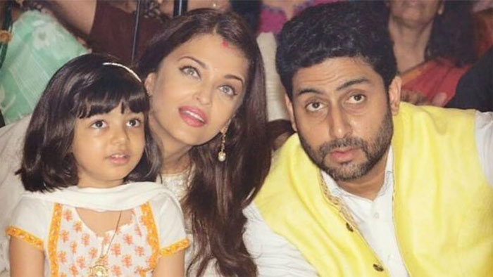 Aradhya, Aishwarya Rai and Abhishek Bachchan
