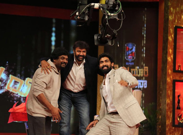 Balakrishna, Puri Jagannadh and Rana Daggubati