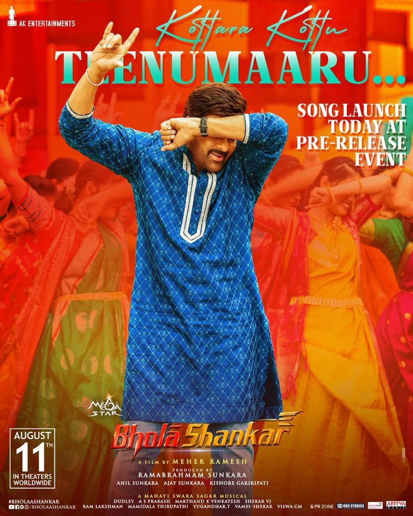 Bholaa Shankar Teenu Maaru song treat today