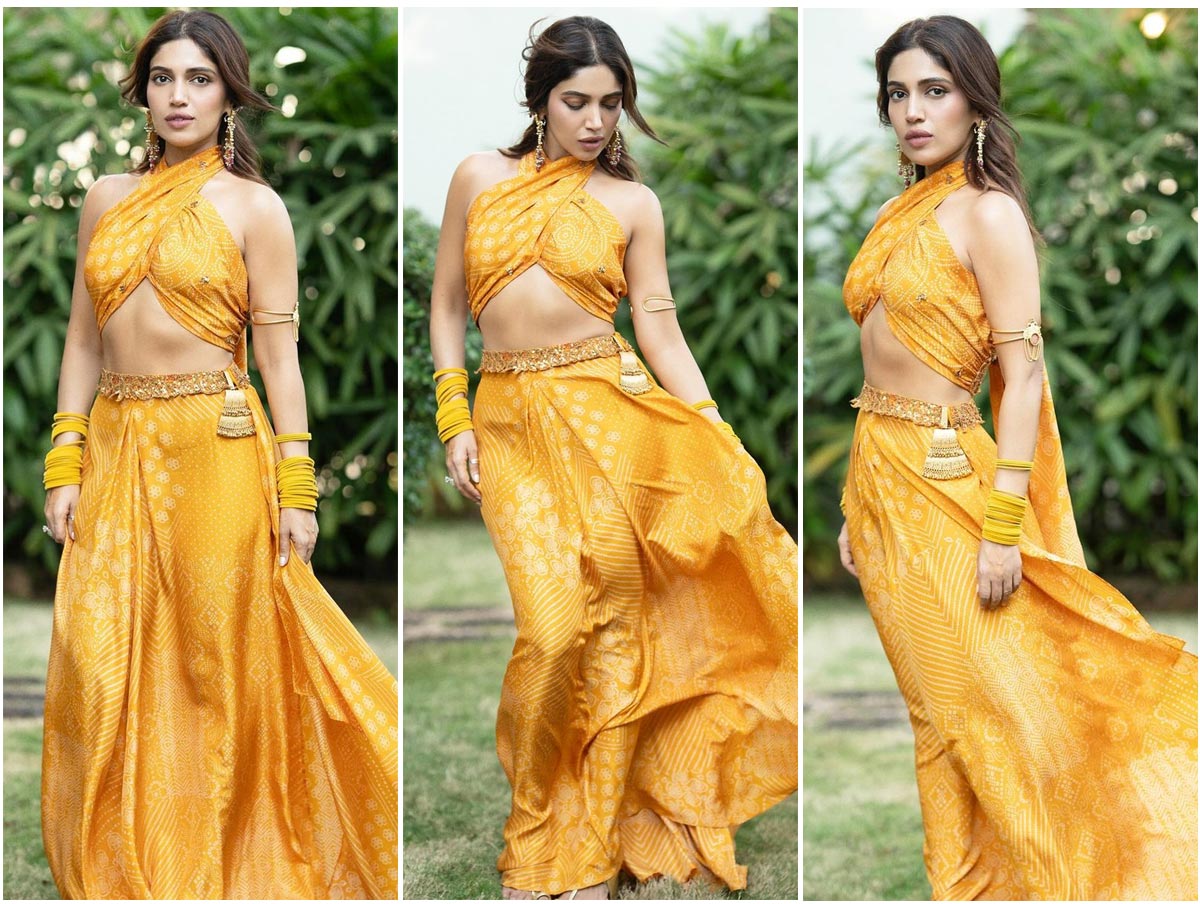 Bhumi Pednekar dazzled in a stunning yellow midi skirt 