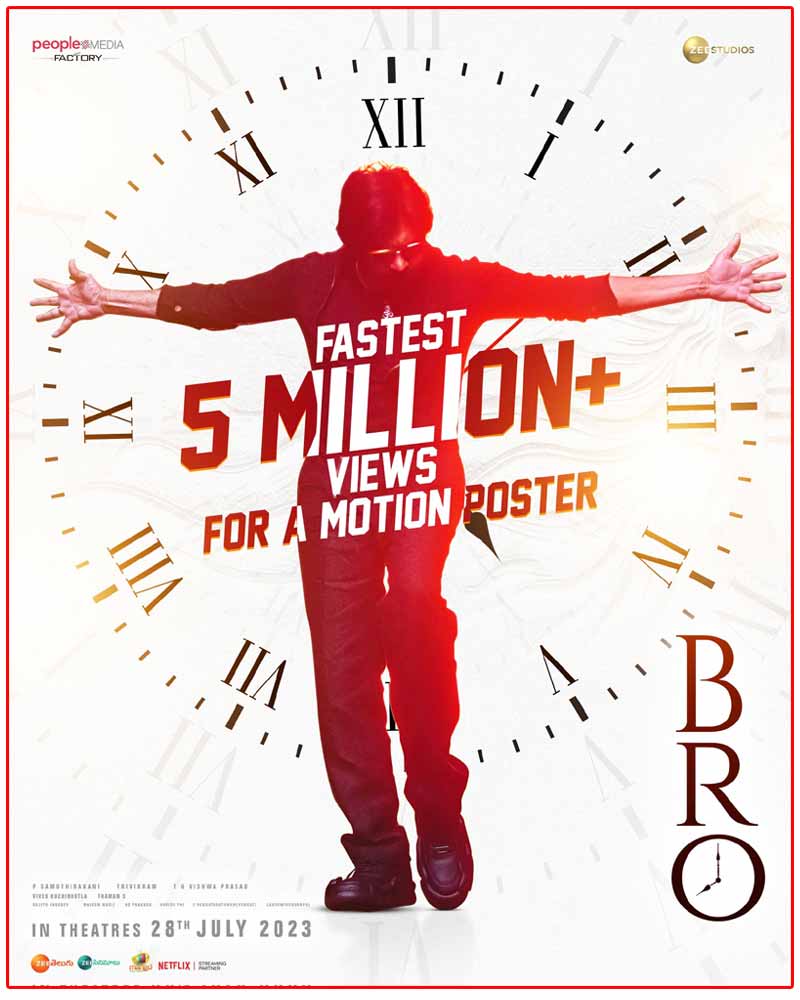 Pawan Kalyan's Bro Motion poster that created a record