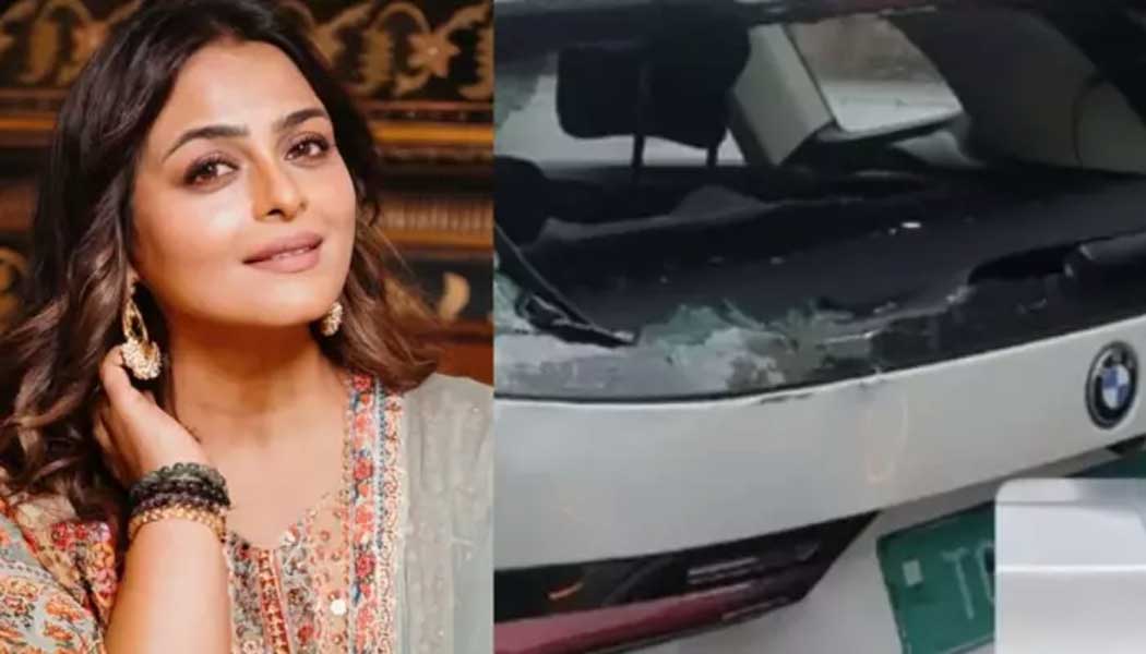 Bus hits Shilpa Car