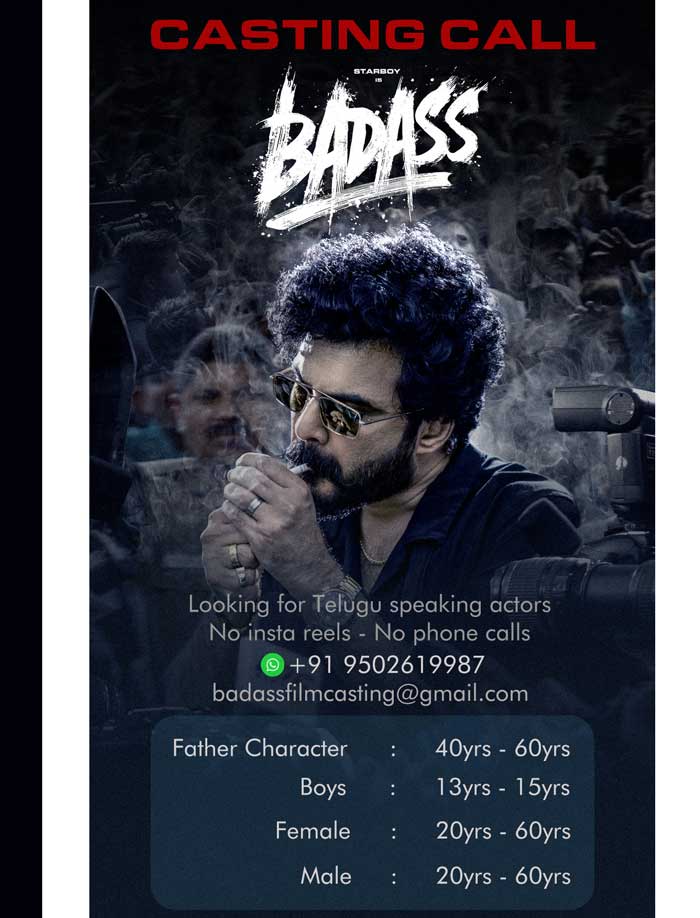 Casting Call From Badass