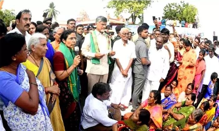 Chandrababu Blames Amaravati Protesters