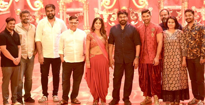 Chiranjeevi and Allu Arjun