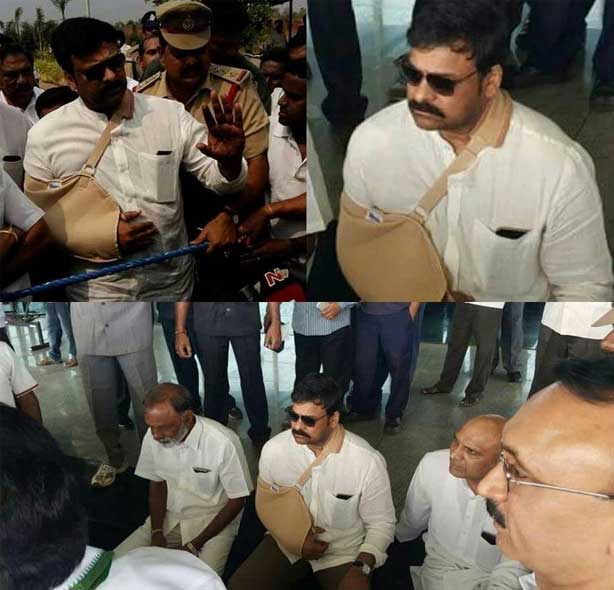 Chiranjeevi and Other Congess Leaders Arrested