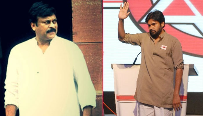 Chiranjeevi and Pawan Kalyan