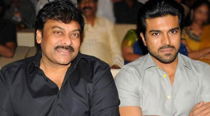 Chiranjeevi and Ram Charan