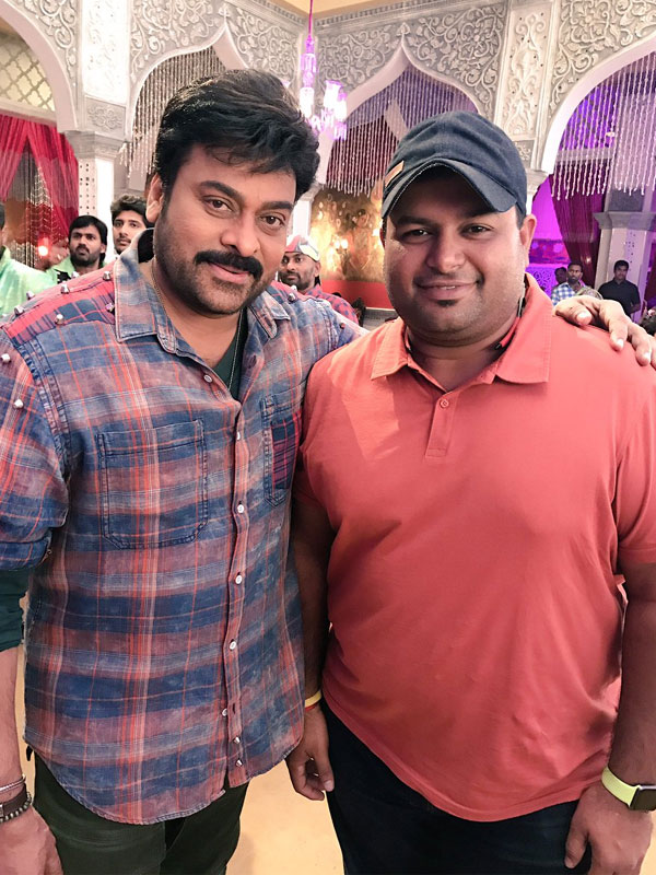 Chiranjeevi and Thaman's Meet