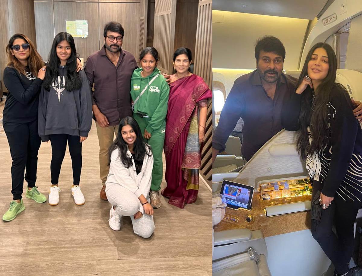Chiranjeevi France Trip With Family And Shruti