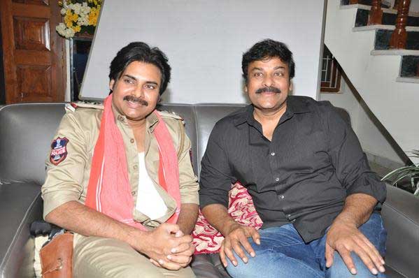 Chiranjeevi in 'Sardaa Gabbar Singh's Shooting Spot