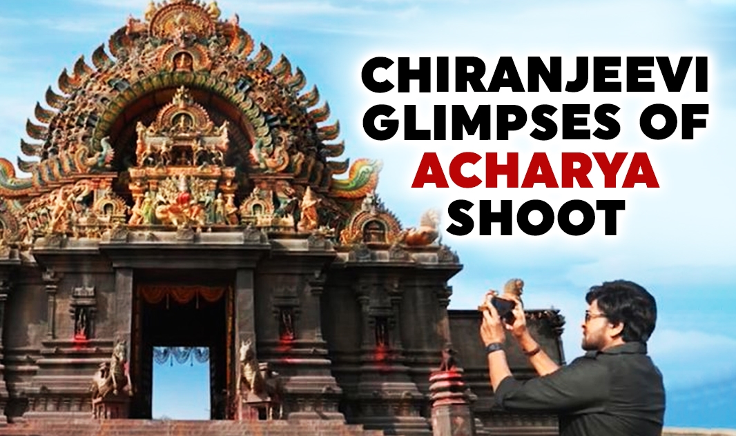 Chiranjeevi on Acharya temple set