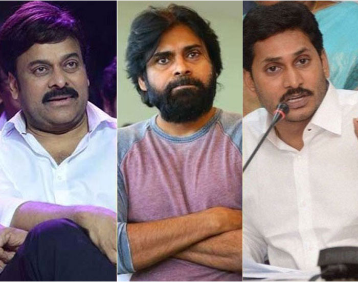 Chiranjeevi, Pawan Kalyan and YS Jagan